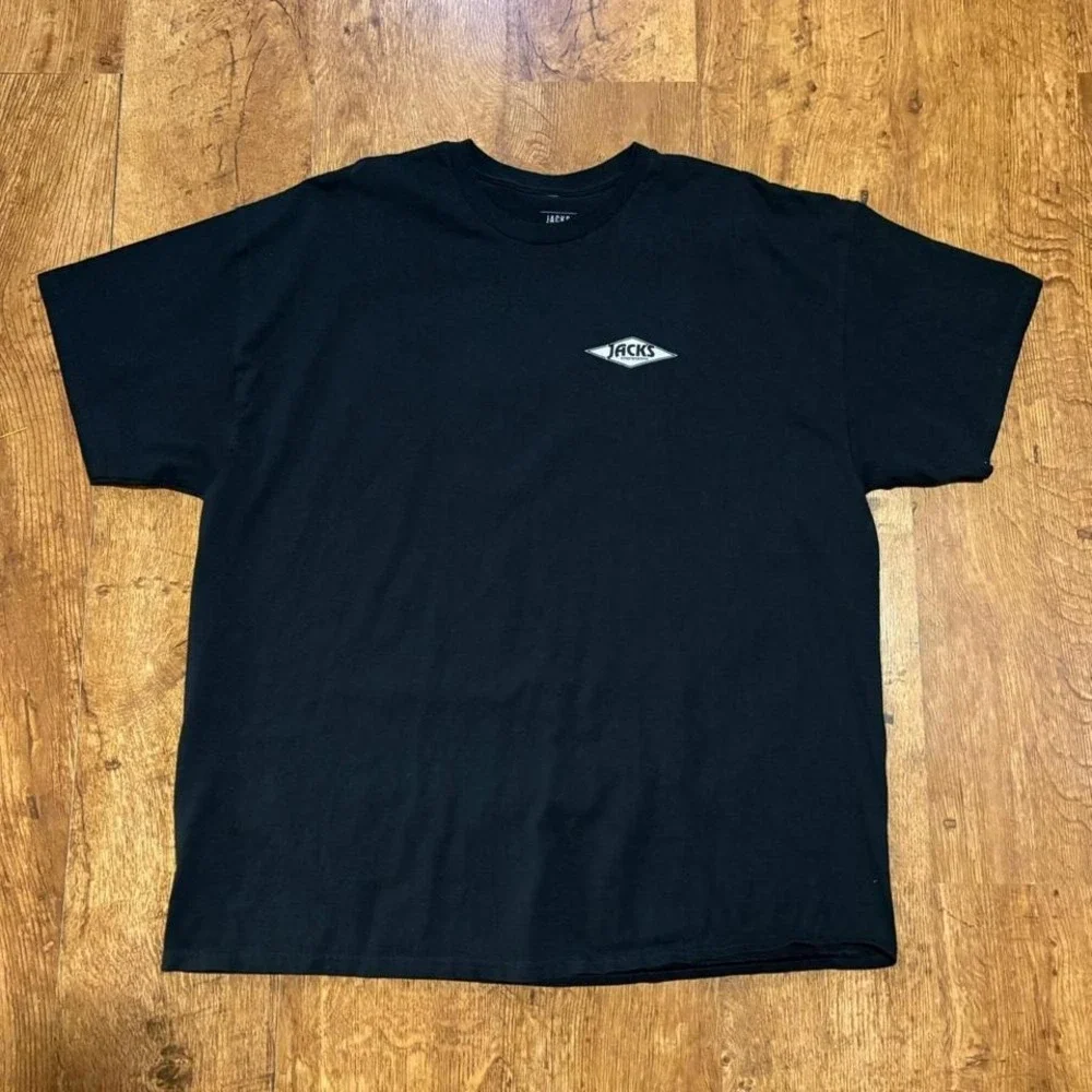 preloved black Jacks Surfboards T-shirt with blue logo - Picture 2 of 5